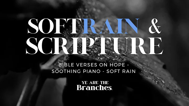 GET SOME REST// Bible Verses On Hope w/ Soft Rain & Piano for Sleep & Meditation #asmr #meditation