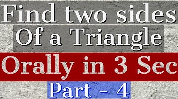 Trigonometry || Pythagorean Triplets - Amazing trick | ORALLY in 3 sec # LESSON 4 #Atulkoche