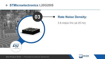 STMicroelectronics L20G20IS Two-Axis MEMS Gyroscope - New Product Brief | Mouser Electronics