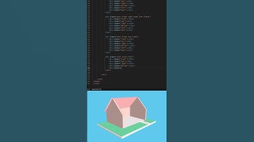 3D House | HTML - CSS #shorts