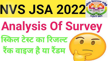 NVS JSA 2022 Typing Test Result Rank Wise or Random