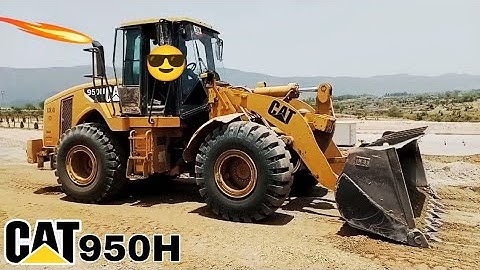 Caterpillar 950H Wheel Loader | amazing work on construction site