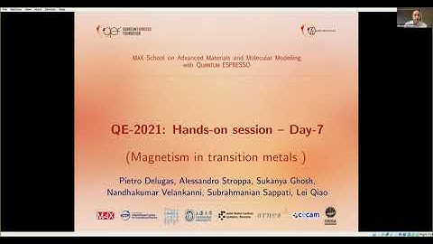MaX School on QE: Hands on Introduction to Magnetism