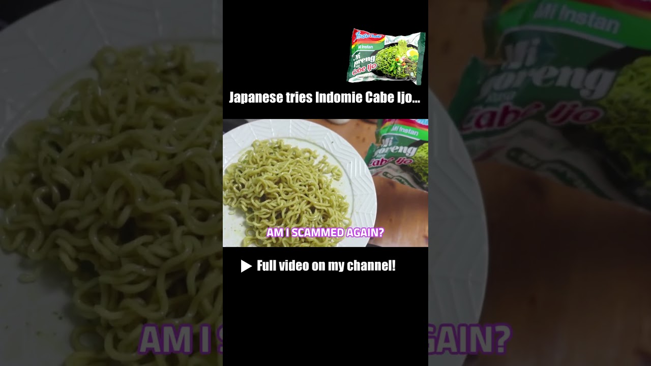 A Japanese Person Tries Indomie Cabe Ijo🌶️