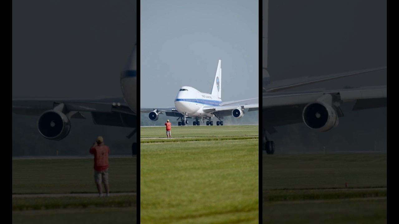 One of the last two remaining Boeing 747SP, Both operated by Pratt & Whitney. This was at Osh.