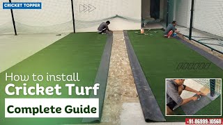 How to install Cricket Turf : Complete Step by Step Guide | Cricket Topper Jalandhar