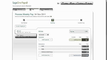 Sage One Payroll Processing a Pay Run- Our Online Accounting Software