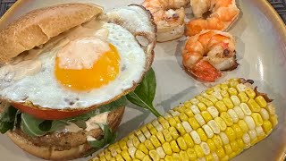 National Hamburger Day: Hangover Burger surf & Turf