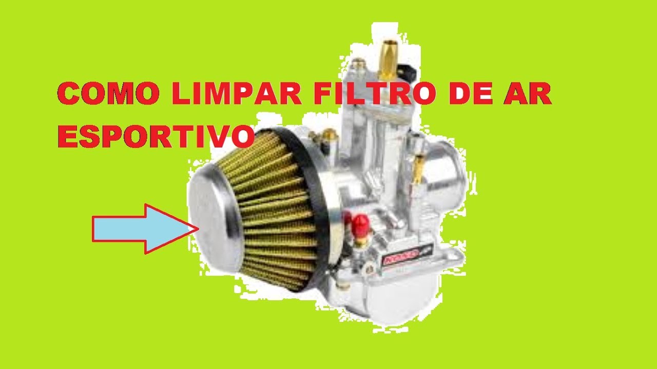 LIMPEZA DE FILTRO DE AR ESPORTIVO DA MINHA MOTO ! - YouTube