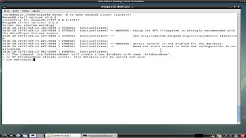 How to create a database using mongoDB