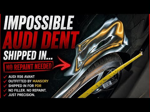 Impossible Audi RS6 Avant Dent Repair?! 20 Hours • No Repaint Needed