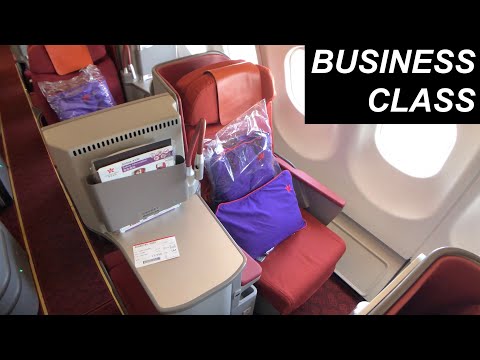 HONG KONG AIRLINES review | HX15 Hong Kong to Gold Coast (BUSINESS CLASS)