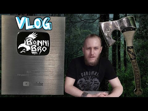 ВЛОГ - СЕРЕБРЯНАЯ КНОПКА И ИМЕННОЙ ТОПОР! #2