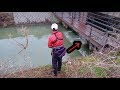 住宅街水路の滝にルアーを入れる【Waterway Inlet.Lure cast】