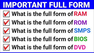 Computer Full Forms | Computer Abbreviations | Most Useful Full Form | Stands for | Abbreviations