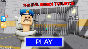 SKIBIDI TOILET In PRISON RUN! NEW OBBY! FULL WALKTHROUGH #roblox