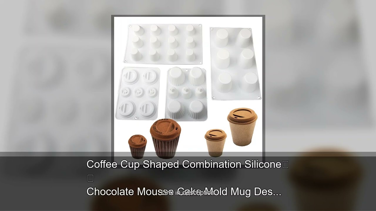 Coffee Cup Shaped Combination Silicone Chocolate Mousse Cake Mold Mug Design Silicone Mould Kit