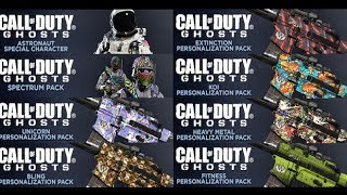 COD Ghosts: 6 New Personalization Packs, Spectrum Pack, and Astronaut character