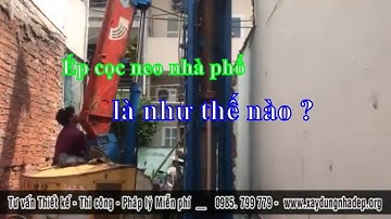 quá trình ép cọc neo nhà phố hẻm cô giang Q.1