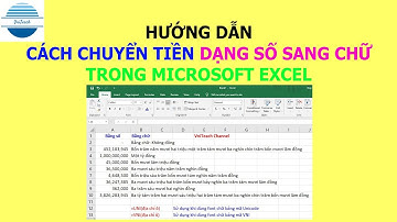 Hướng dẫn chuyển tiền DẠNG SỐ sang DẠNG CHỮ nhỏ gọn và hiệu quả nhất trong MS Excel