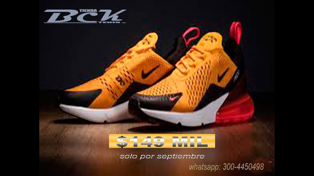 TENIS ZAPATILLAS NIKE AIR 270 HOMBRE 2018 - YouTube