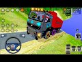 Tipper Truck Driving In Indian Offroad | Bharat Benz Truck Mod For Bus Simulator Indonesia | Bussid