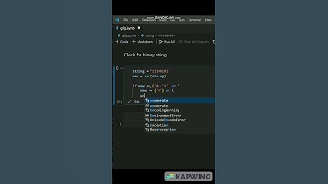 Check for Binary String #python