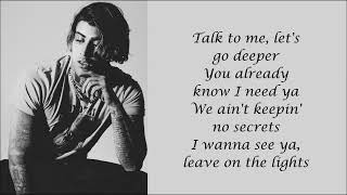 Zayn - Talk To Me (Lyrics Video)