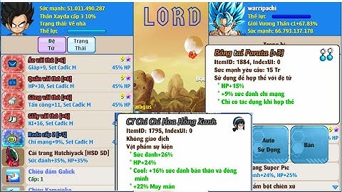 Ngọc Rồng Online | Mở op btc3 cho cadicM 9s. Test 20k ngọc vòng quay thượng đế được những gì?