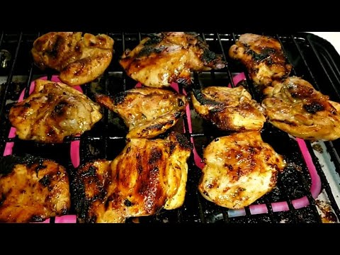 Best Grilled Balsamic chicken thighs