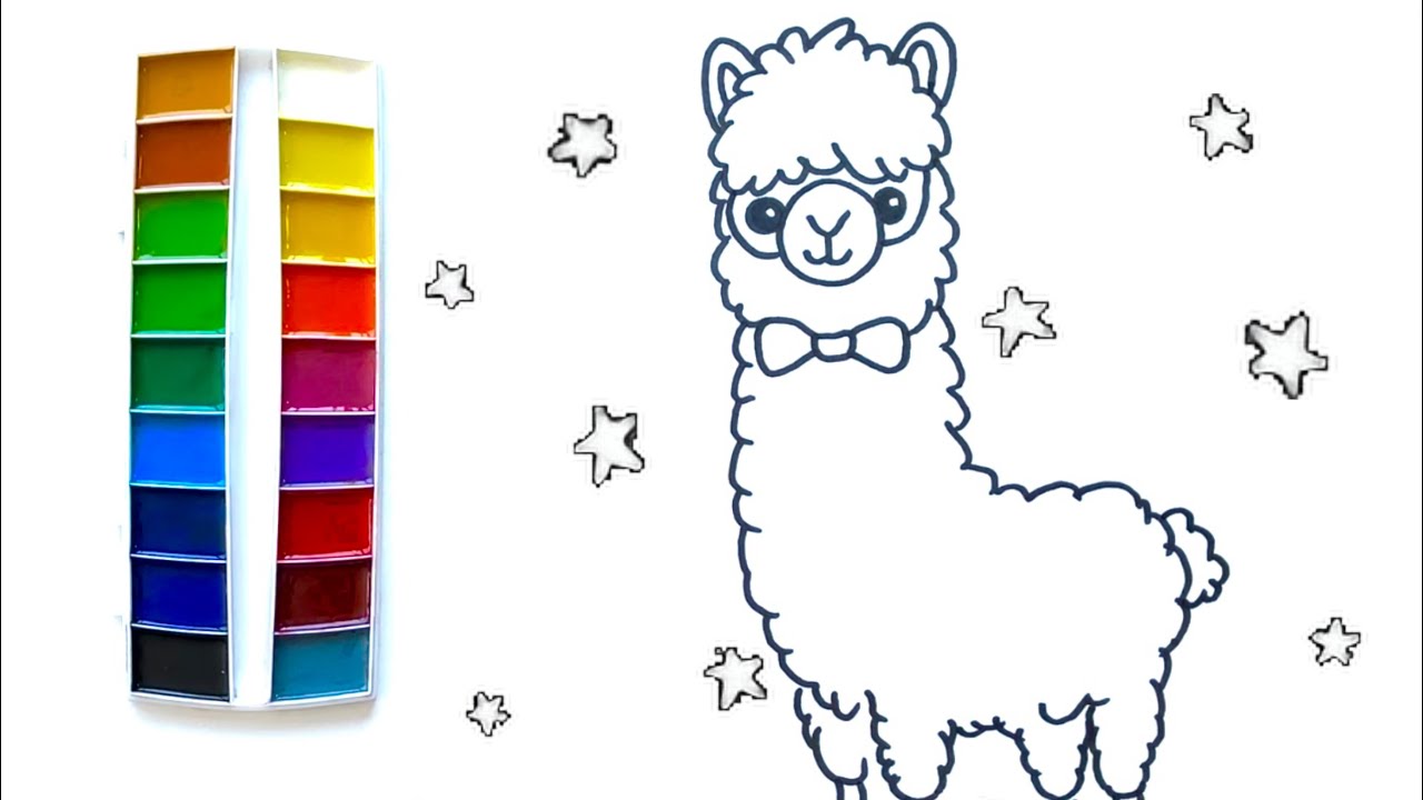 Desenhos fáceis para você fazer #55 (Alpaca) ❤️ #alpaca #draw