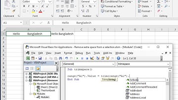 Data Correction!! Remove extra space by Excel VBA (এক্সেল VBA দিয়ে এক্সট্রা Space রিমুভ করুন।)