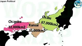 Japan Map /Japan Regional Map/Japan Administrative Regions/Japan Map / World Map Series