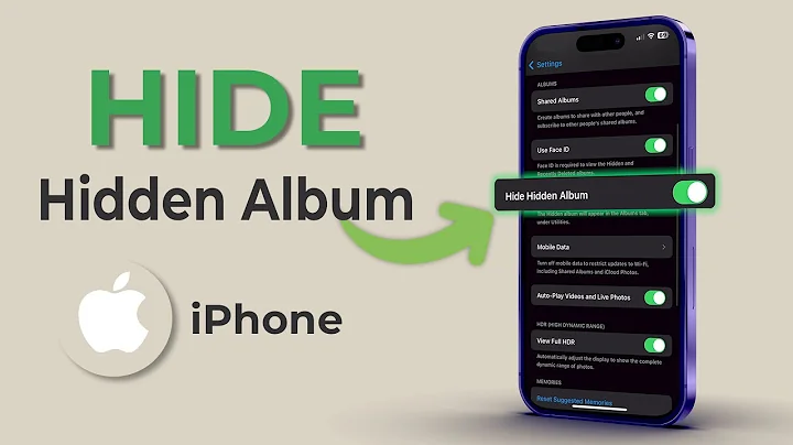 How to Hide Hidden Album on iPhone? #hidephotoandvideo