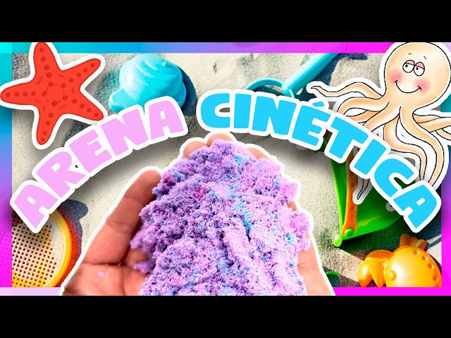 Arena mágica para niños 🌈 / Juego de arena kinetica en la playa 🌴🌊🦑 