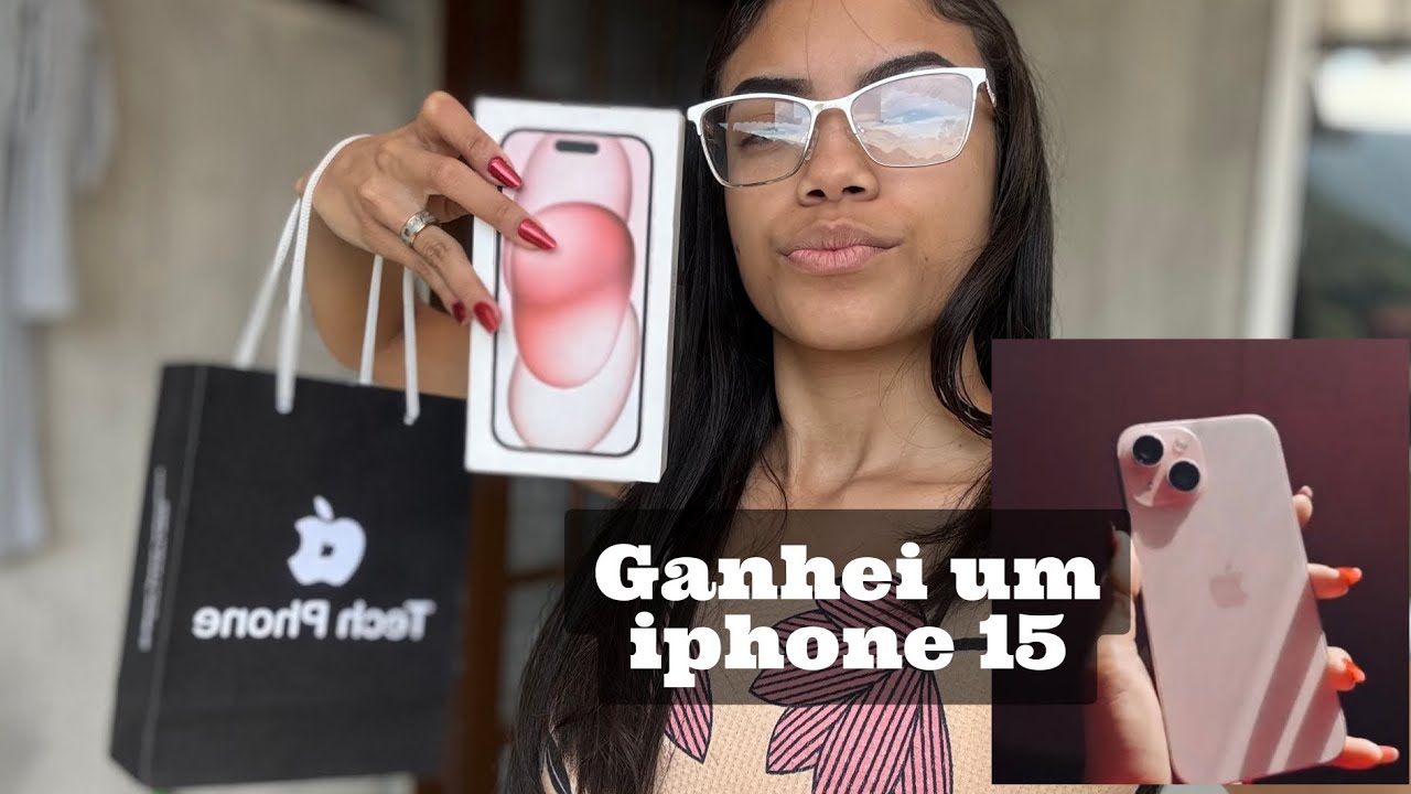GANHEI UM IPHONE 15 | bateria | camera | sofri preconceito 