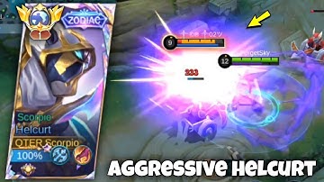 TOP GLOBAL HELCURT PERFECT & SUPER AGGRESSIVE GAMEPLAY!! 🔥😳 ( BEST BUILD 2024 ) MLBB