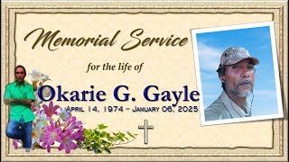 Thanksgiving Service for the Life of Okari G. St. A. Gayle, Friday April 25, 2025 at 11am