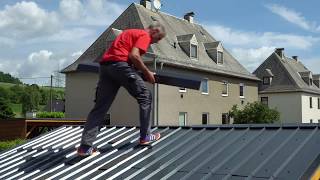 Montage SDF Dach- und Fassadensystem aus Aluminium / Installation of SDF roof and facade system