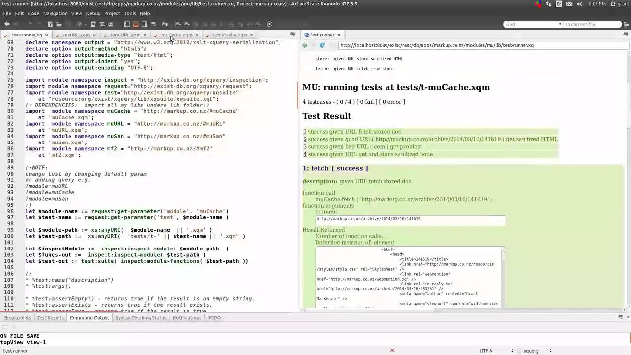 testing xquery modules - YouTube