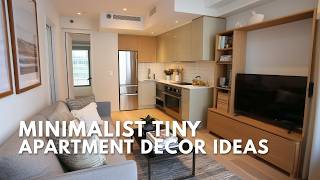 Modern Minimalist Tiny Apartment Decor Ideas to Maximize Space