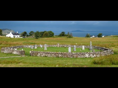 Graveyard With Music At Kilmory On History Visit To Ardnamurchan Scotland