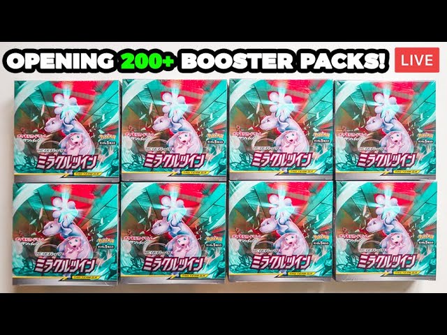 Opening 200+ Pokemon Miracle Twins Japanese Booster Packs! *BOX