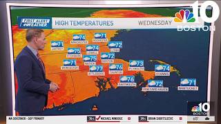 Weather forecast: Highs in the 70s