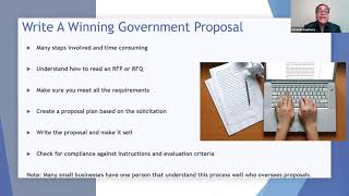Write a Winning Government Proposal (Webinar)