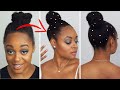 Let’s Pretend A Little | New Years Eve Updo Type 4 Hair