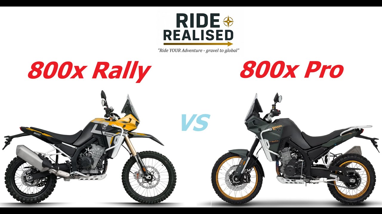 Kove 800X Pro vs Rally - Part Differences - Info that maybe isn't in the brochure.