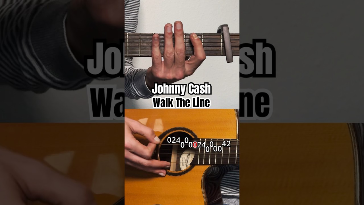 How to play Walk The Line intro from Johnny Cash (guitar tabs)