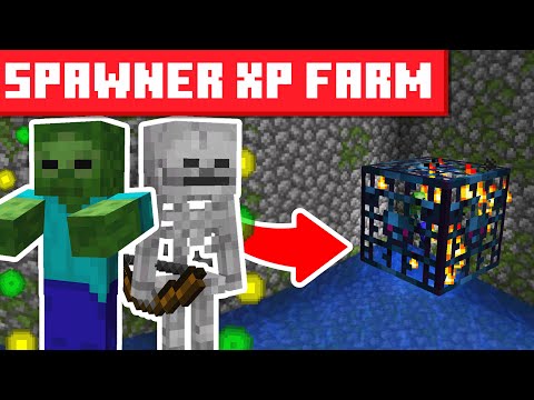 Skeleton/Zombie Spawner XP Farm Minecraft 26.3+ - EASY DESIGN