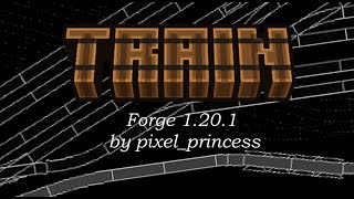 showing of my awesome & cool Train mod for Minecraft forge 1.20.1